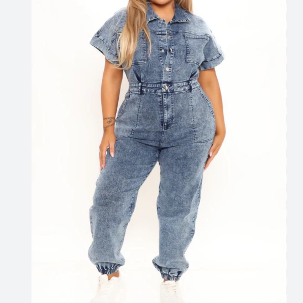 Fashion Nova Daniela Denim Jumpsuit